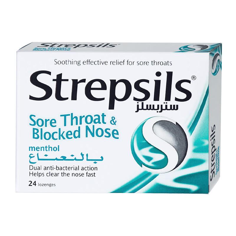 Strepsils Sore Throat And Blocked Nose Lozenges - 24pcs - Waha Lifestyle