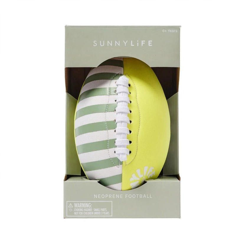 Inflatable Kids Football Float with Neoprene Grip – Citrus Yellow