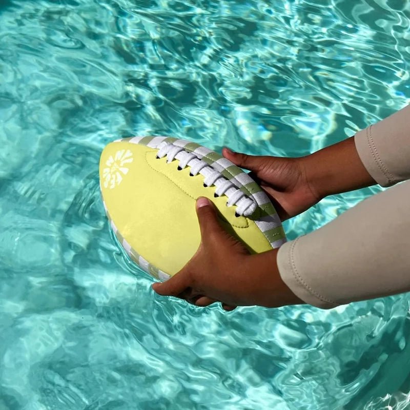 Inflatable Kids Football Float with Neoprene Grip – Citrus Yellow