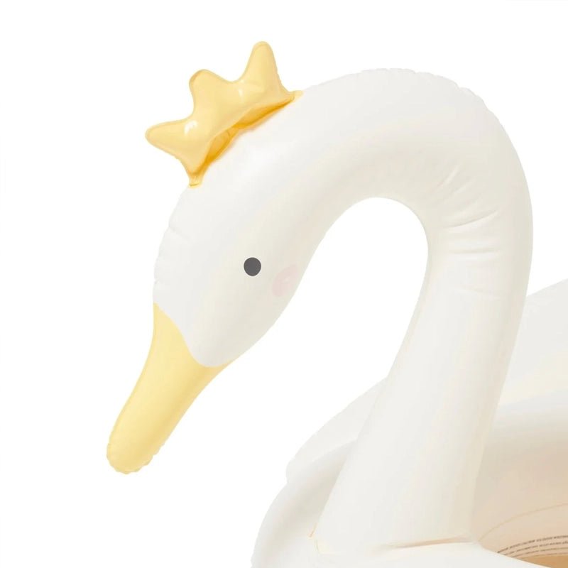 Inflatable Kids Pool Ring Float for Swimming and Water Play - Princess Swan