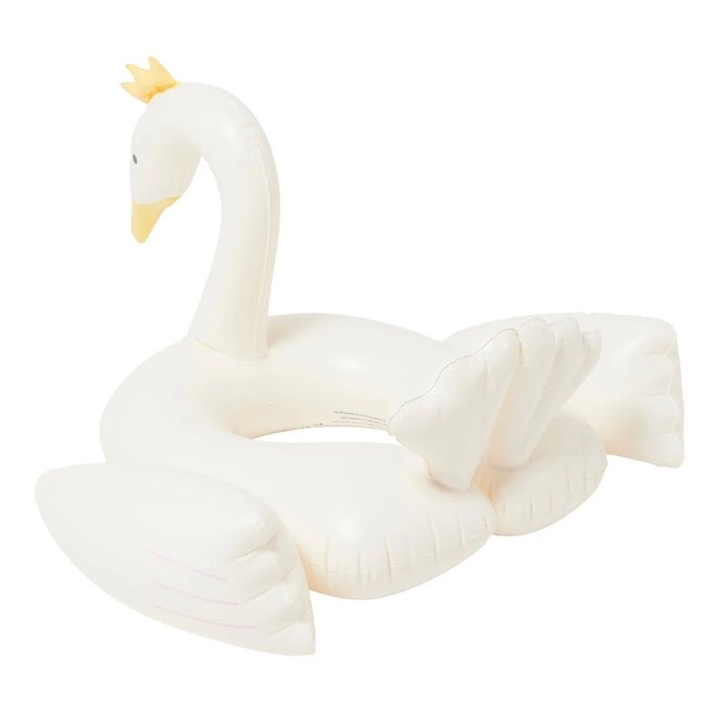 Inflatable Kids Pool Ring Float for Swimming and Water Play - Princess Swan