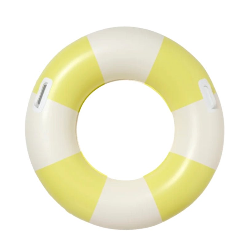 Inflatable Slim Tube Pool Ring - Tides Out Citrus Stripe