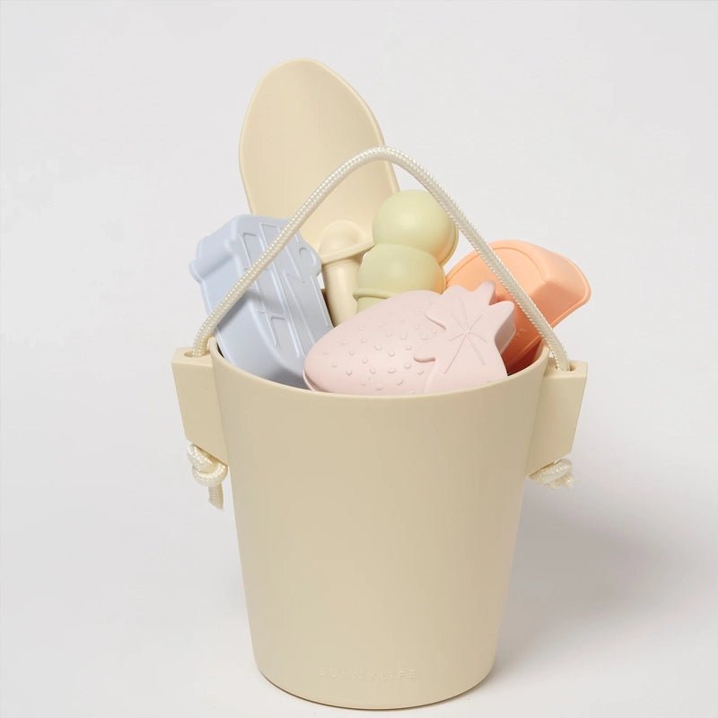 Kids Beach Silicone Bucket &amp; Spade Set - 6pcs