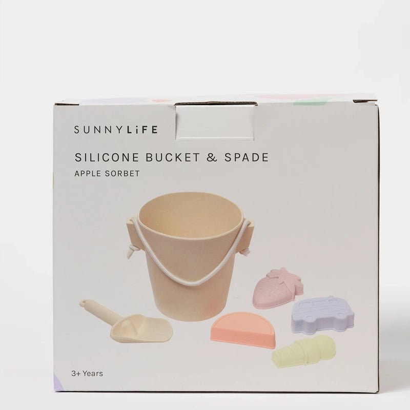 Kids Beach Silicone Bucket &amp; Spade Set - 6pcs