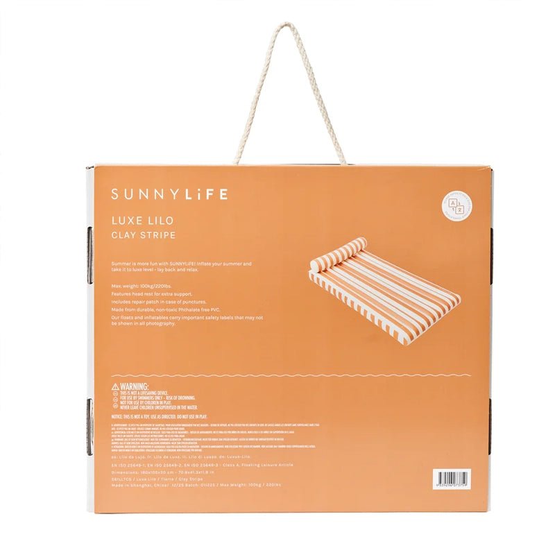 Luxe Lilo Inflatable Pool Float