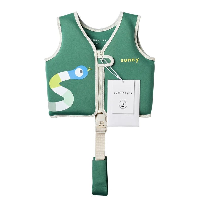 Swim Vest For Kids - Into the Jungle - Green