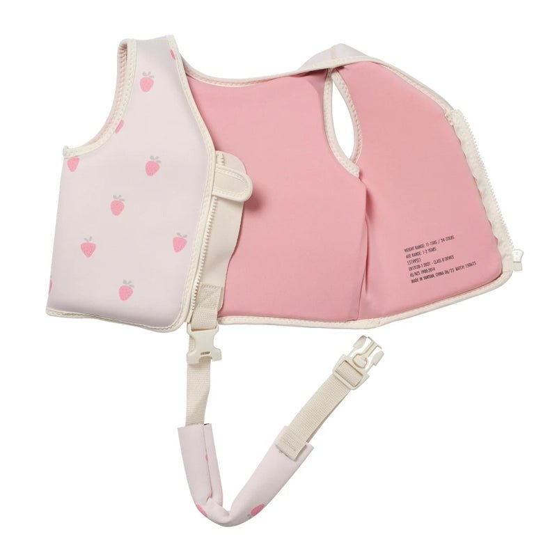 Swim Vest For Kids - Strawberry Sunshine Pink