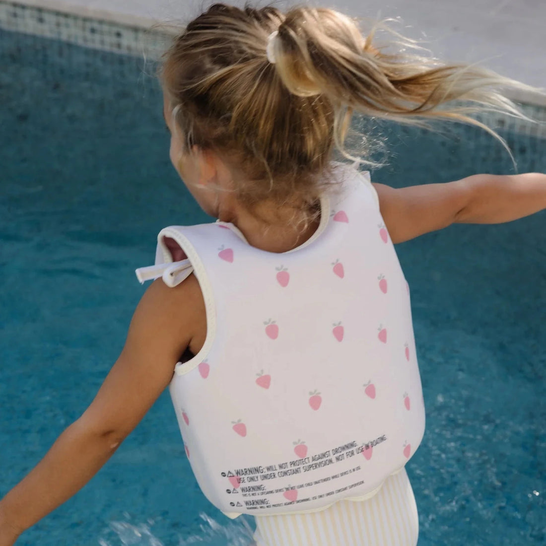 SUNNYLIFE Swim Vest For Kids - Strawberry Sunshine Pink in Kuwait - Waha Lifestyle