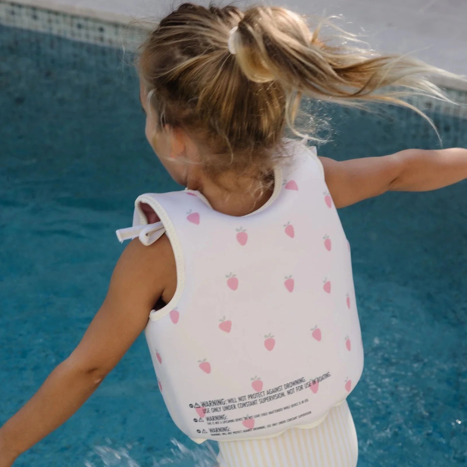 SUNNYLIFE Swim Vest For Kids - Strawberry Sunshine Pink in Kuwait - Waha Lifestyle