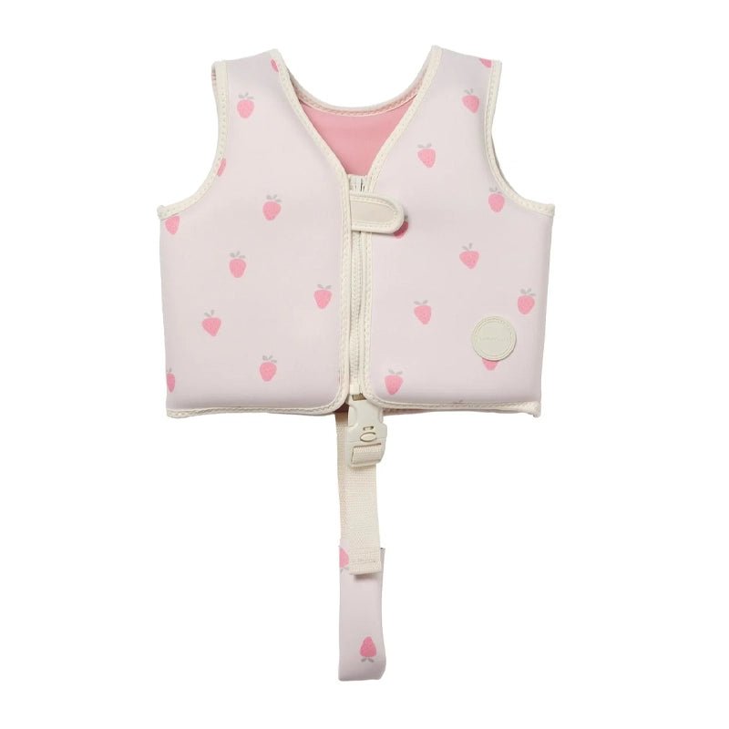Swim Vest For Kids - Strawberry Sunshine Pink