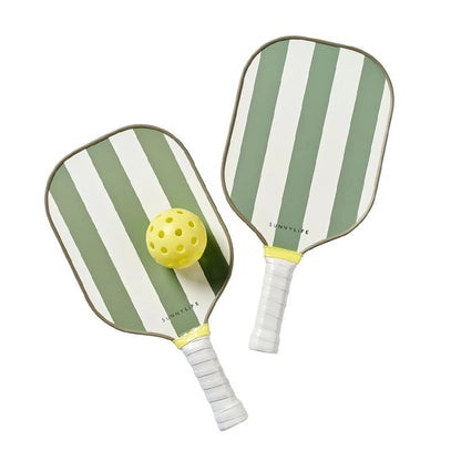 Wooden Pickleball Set with Lightweight Paddles and Carry Case