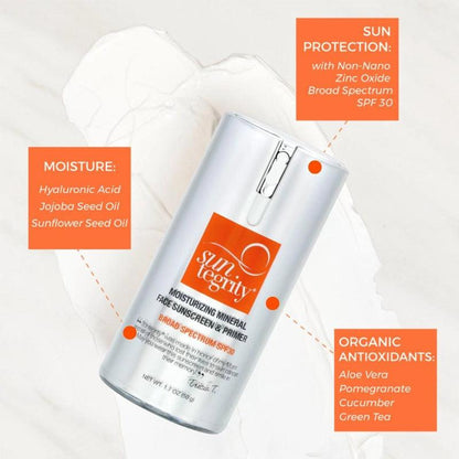 Moisturizing Mineral Broad Spectrum Face Sunscreen &amp; Primer - SPF 30 - 50ml