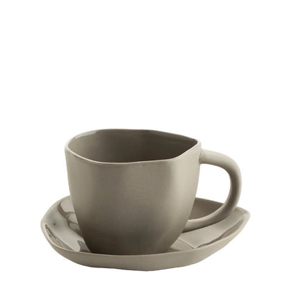 Tam Stoneware Small Cup &amp; Saucer - 100 ml - Waha Lifestyle