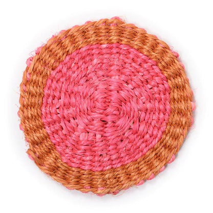 The Basket Room Hand Woven Drink Coaster - Waha Lifestyle