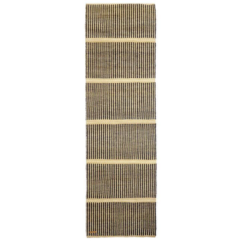 The Basket Room Kichana Woven Sisal Floor Runner - Natural &amp; Black - Waha Lifestyle