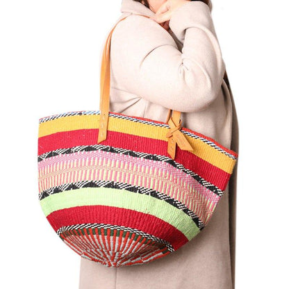 The Basket Room Nifty Knit Basket Bag - Waha Lifestyle