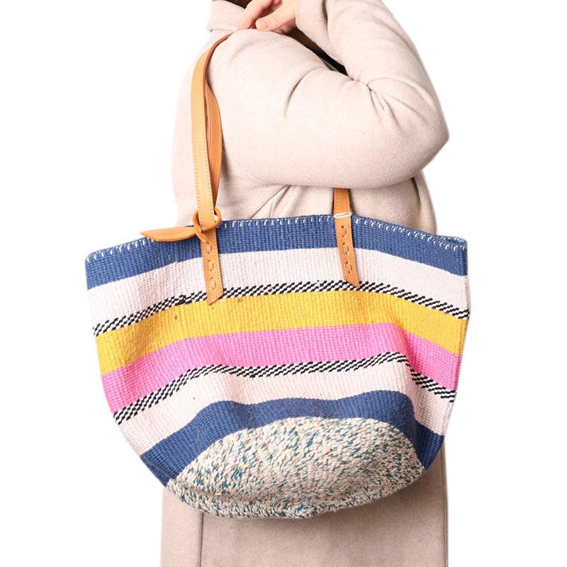 The Basket Room Nifty Knit Basket Bag - Waha Lifestyle