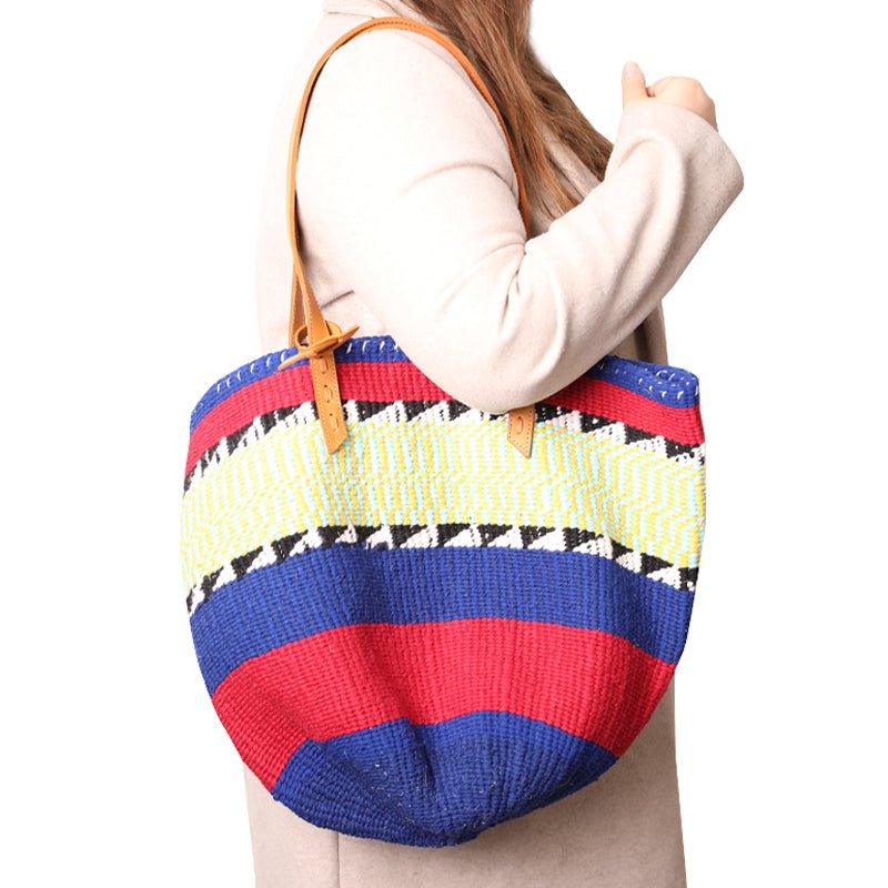 The Basket Room Nifty Knit Basket Bag - Waha Lifestyle