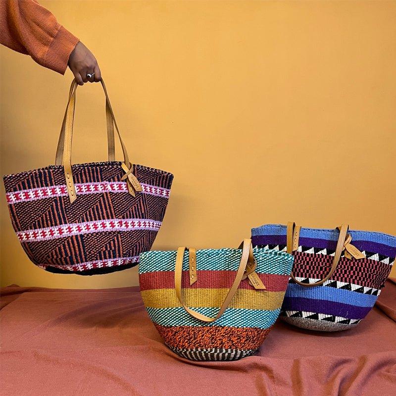 The Basket Room Nifty Knit Basket Bag - Waha Lifestyle