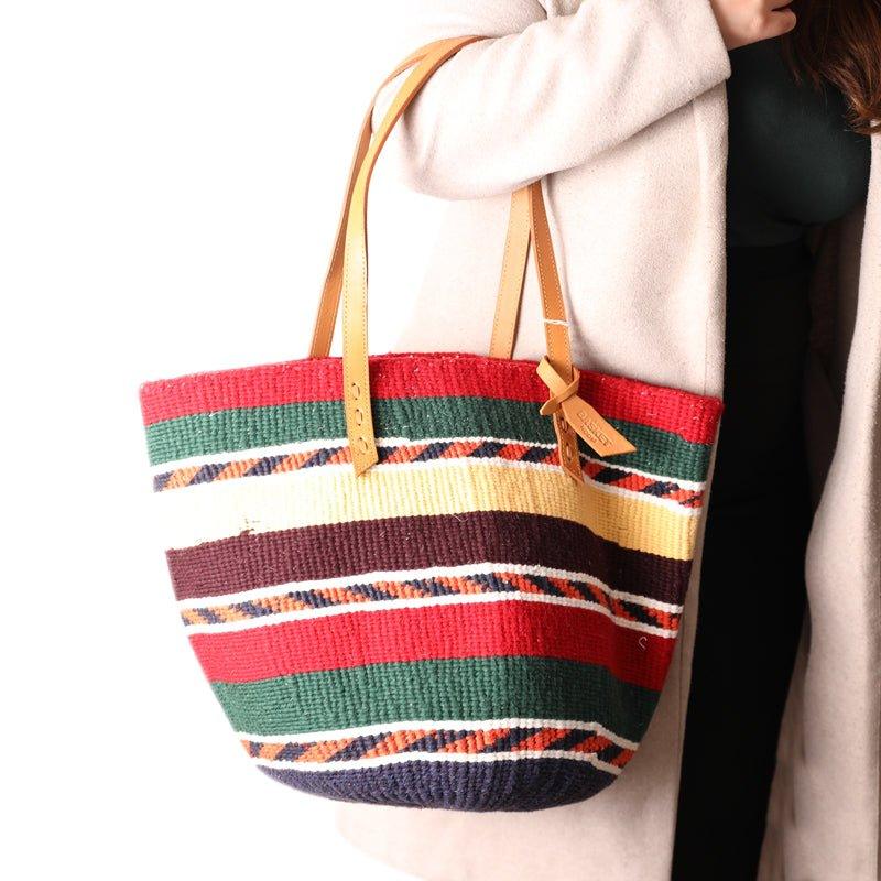 The Basket Room Nifty Knit Basket Bag - Waha Lifestyle