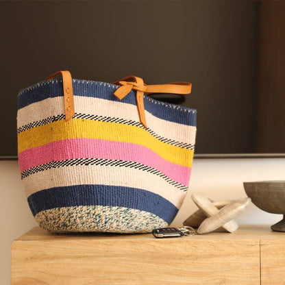 The Basket Room Nifty Knit Basket Bag - Waha Lifestyle