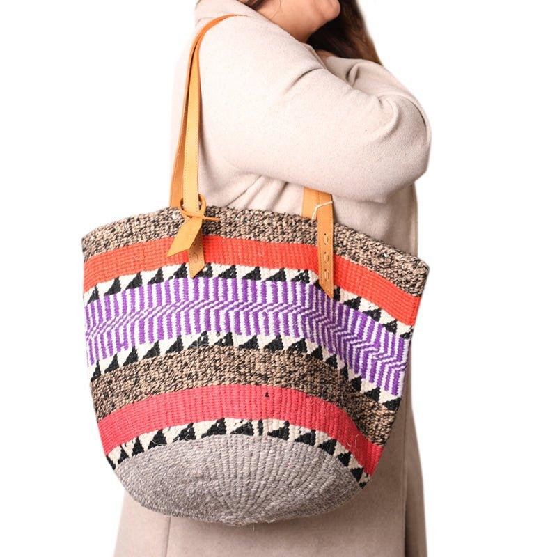 The Basket Room Nifty Knit Basket Bag - Waha Lifestyle