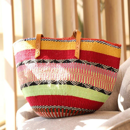 The Basket Room Nifty Knit Basket Bag - Waha Lifestyle