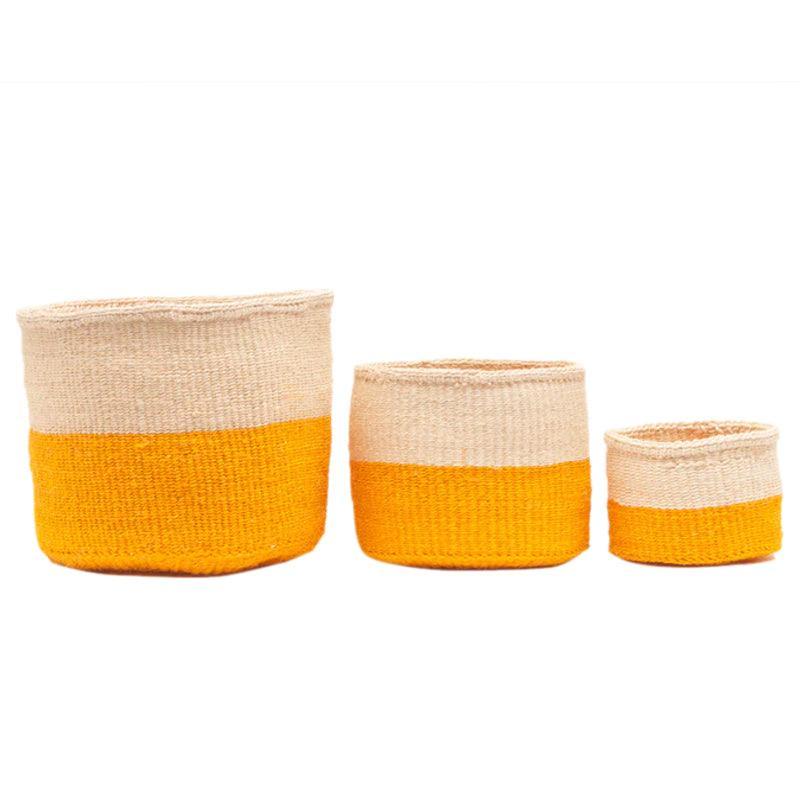 The Basket Room Rukia Woven Basket - Orange - Waha Lifestyle