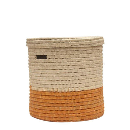 The Basket Room Wapi Lidded Laundry Basket - Orange - Waha Lifestyle