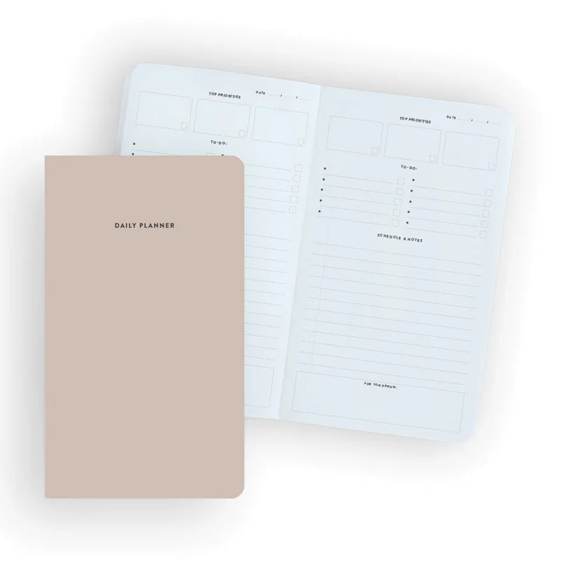 Undated Daily Planner Notebook Insert - 64 Pages