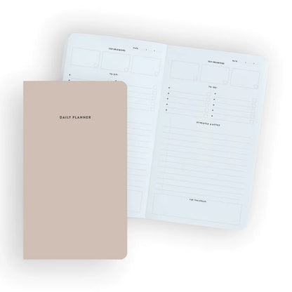Undated Daily Planner Notebook Insert - 64 Pages