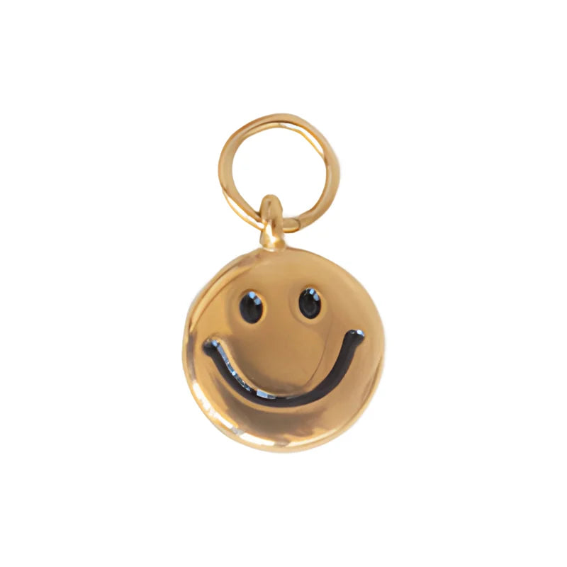 Gold-Tone Stainless Steel Notebook Cover Charm