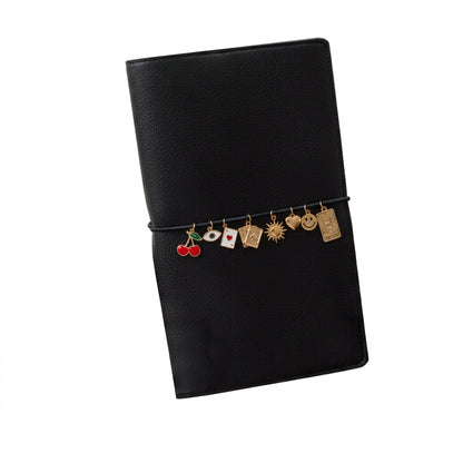 Gold-Tone Stainless Steel Notebook Cover Charm