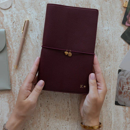Gold-Tone Stainless Steel Notebook Cover Charm