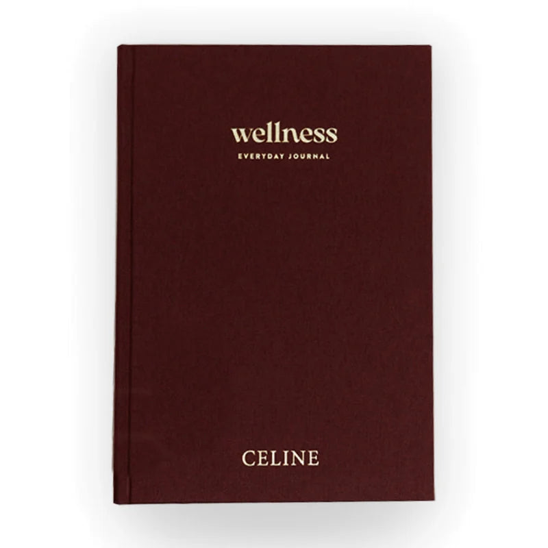 6-Month Undated Wellness Journal with Cloth Hardcover - A5