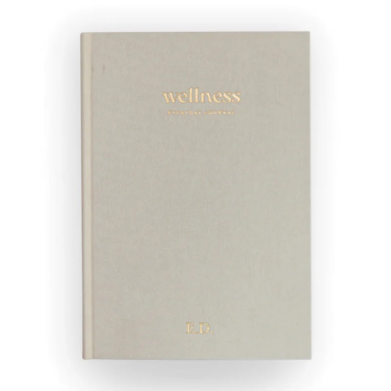 6-Month Undated Wellness Journal with Cloth Hardcover - A5