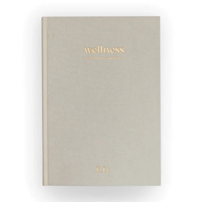 6-Month Undated Wellness Journal with Cloth Hardcover - A5