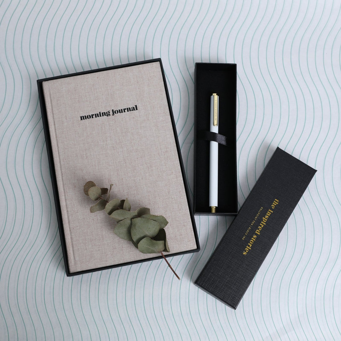 THE INSPIRED STORIES Mindful Morning Journal &amp; Pen Set in Kuwait - Waha Lifestyle