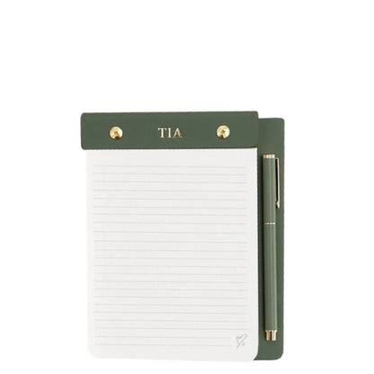 Refillable Notepad Case with Matching Pen