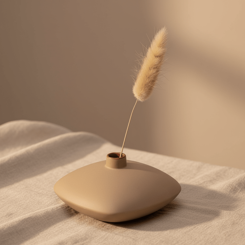 THE OSMOS STUDIO Opus Ceramic Flower Vase - White in Kuwait - Waha Lifestyle