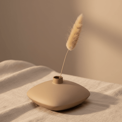 THE OSMOS STUDIO Opus Ceramic Flower Vase - White in Kuwait - Waha Lifestyle