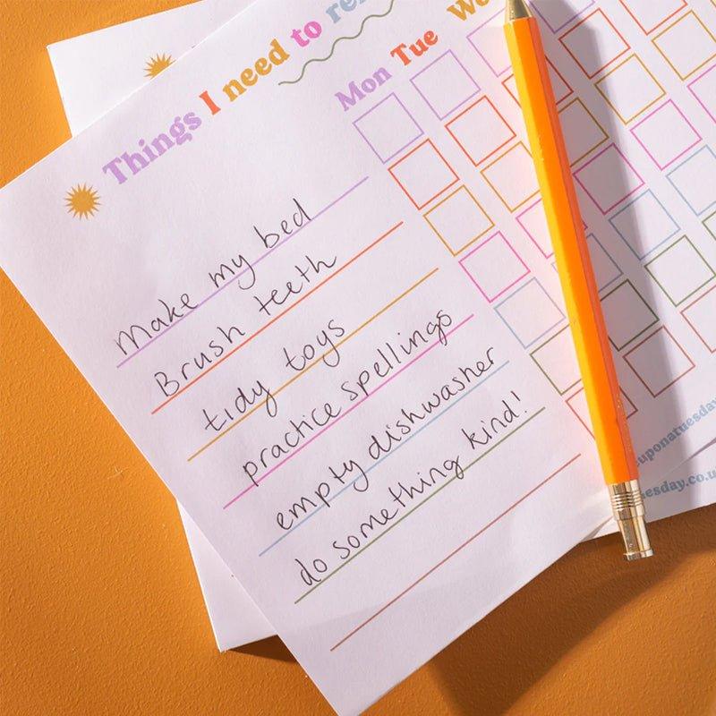 Things I Need To Remember Kids Weekly Planner - A5 - Waha Lifestyle