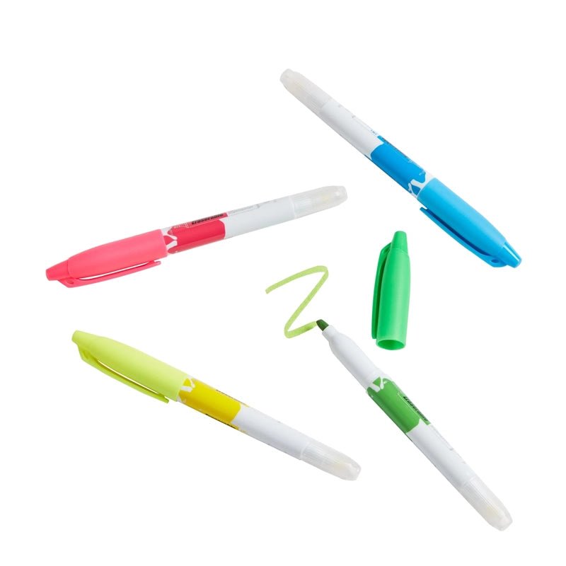 Erasable Highlighter Pens Set for Study &amp; Planning – 4 Colours