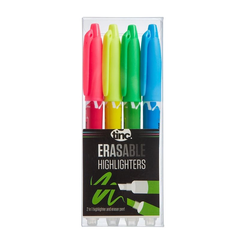 Erasable Highlighter Pens Set for Study &amp; Planning – 4 Colours