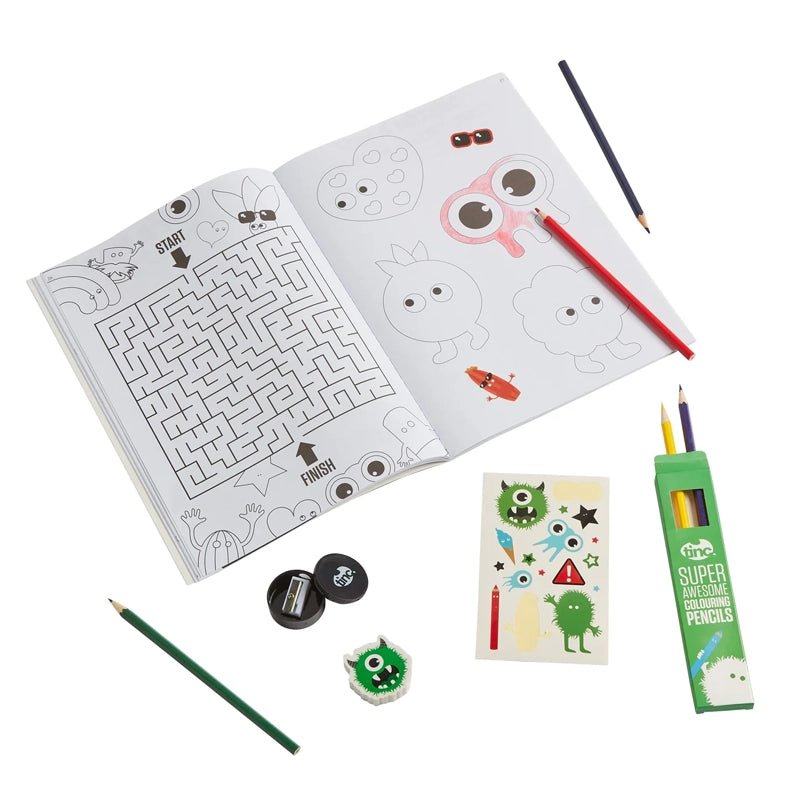 Hugga Camo kids Activity Set with Colouring &amp; Craft Supplies