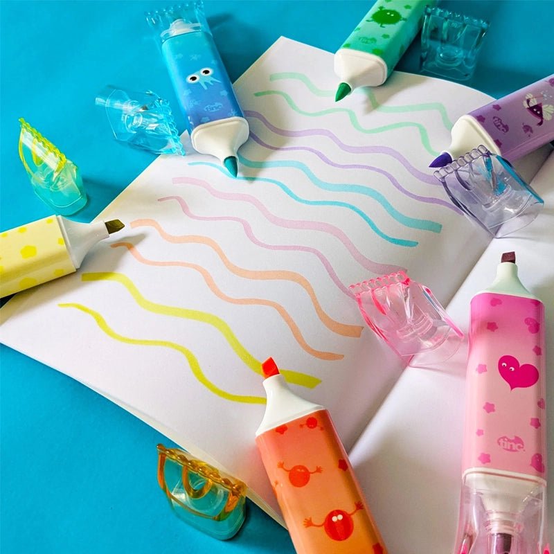 Jumbo Sweetie Double End Highlighter Pens – Set of 6 Colours