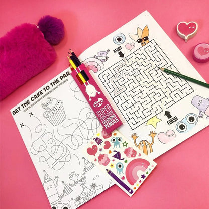 Kids Activity &amp; Colouring Set with Stickers – Mallo Bundle