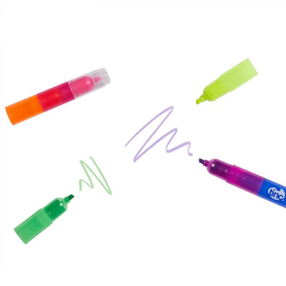 Multicolo Stacking Highlighter Set for Kids &amp; Study – 7 Colours