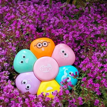 Pastel Flower Highlighter Pen for Study &amp; Notes - 6 Colours