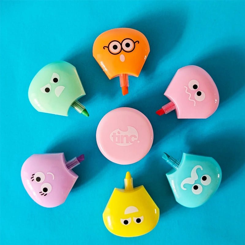 Pastel Flower Highlighter Pen for Study &amp; Notes - 6 Colours